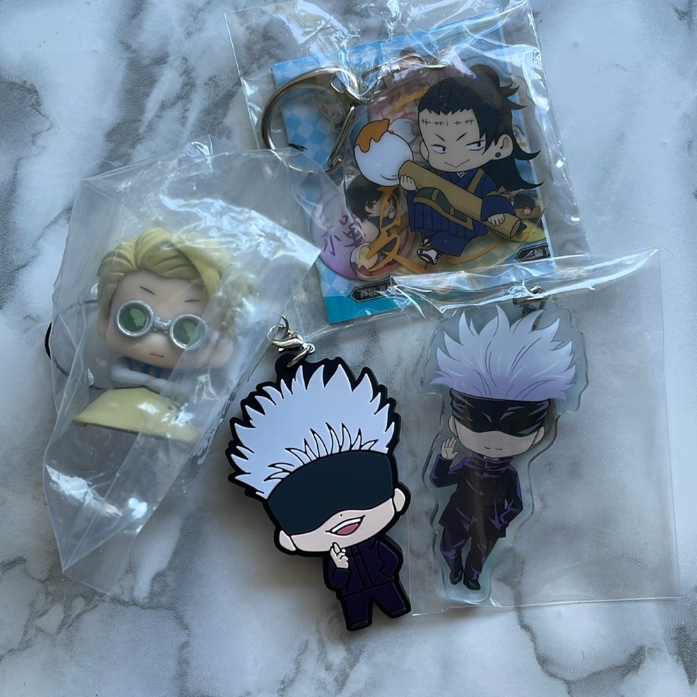 Jujutsu Kaisen Toy and Keychain Lot - Gojo, Geto and Nanami